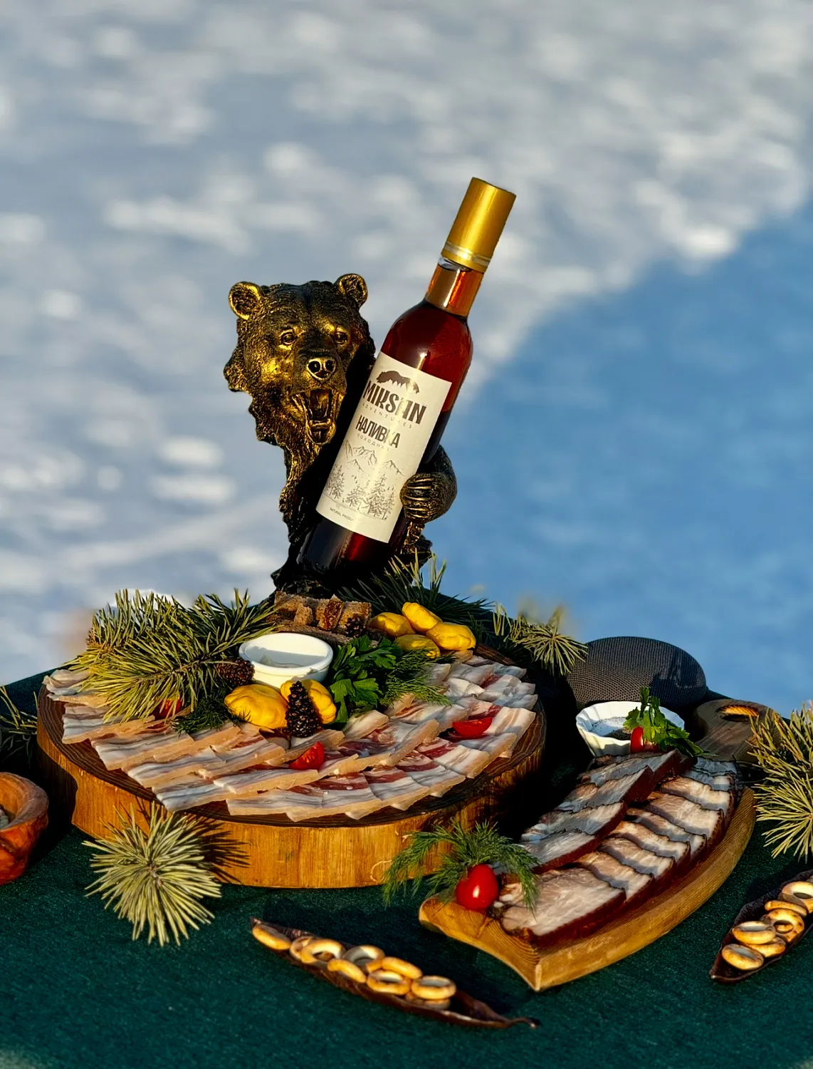 Обед на льду Байкала